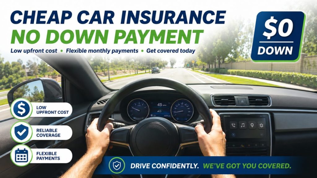Cheap Car Insurance No Down Payment
