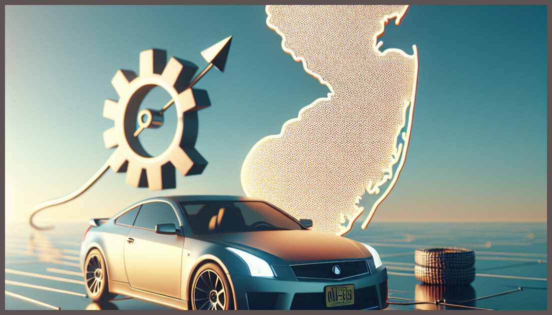 Symbolic representation of New Jersey car insurance eligibility.