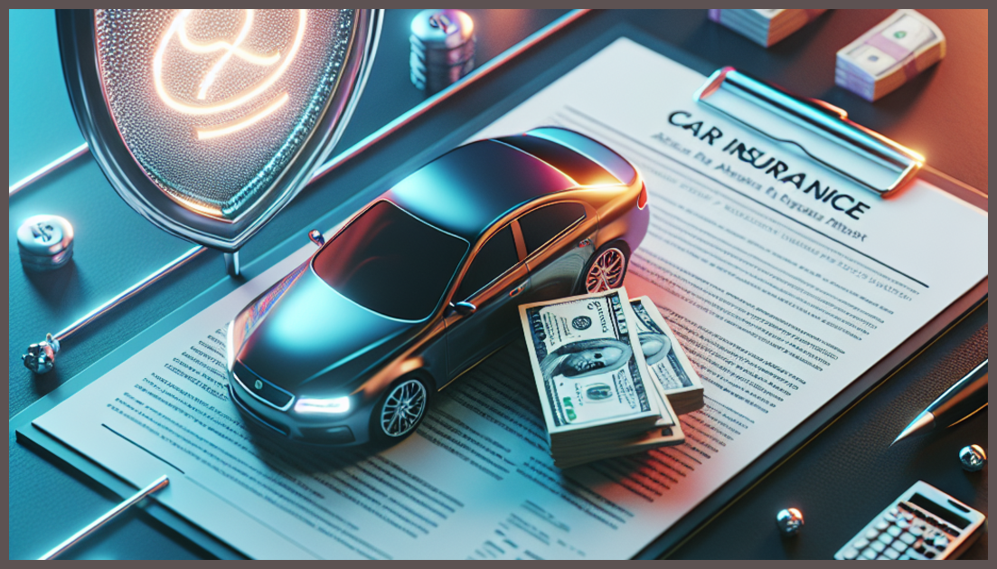 Affordable car insurance concept illustration
